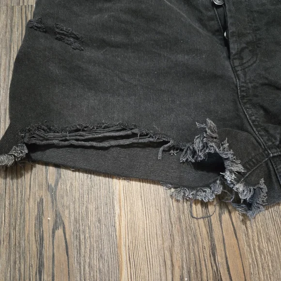 Wild Fable Black Distressed Jean Shorts - Picture 4 of 13